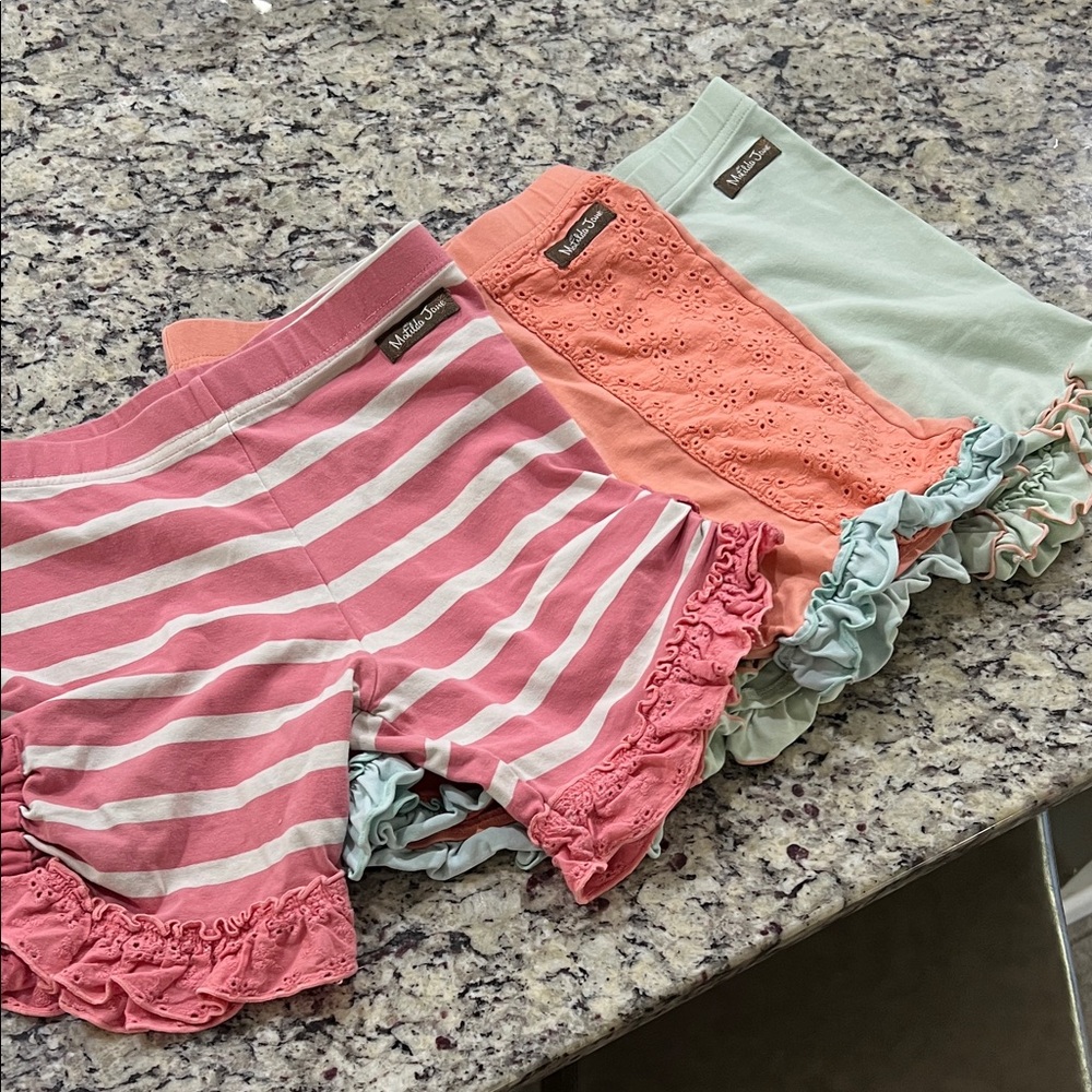 Matilda Jane Ruffle Shorts Lot of 3 Size 10